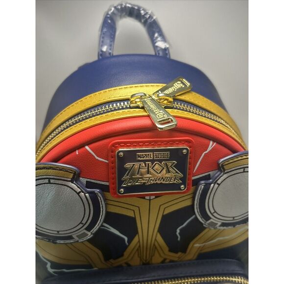 Loungefly Thor: Love and Thunder Glow-in-Dark Cosplay Mini Backpack Purse NWT - Picture 13 of 16